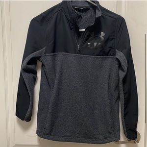 Half zip UA under armour zip up size large ylg youth large